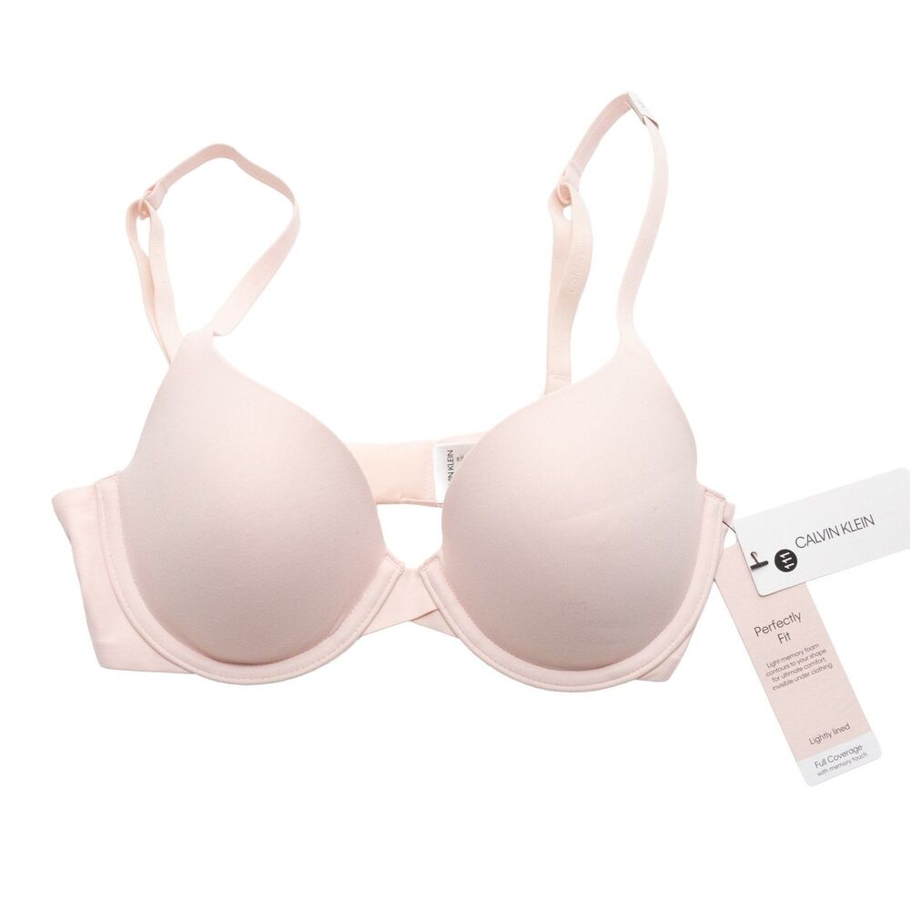 Calvin Klein Perfectly Fit Lightly Lined Full Coverage Bra 38C Bare Pink Underwi